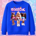 6158kv Детска ватирана блуза Roblox Princess Squad
