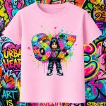 6161k Детска тениска Roblox Girl Avatar Graffiti