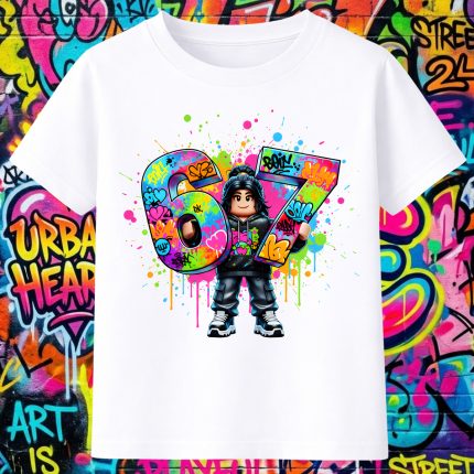 6161k Детска тениска Roblox Girl Avatar Graffiti