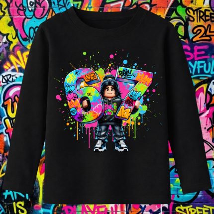 6161kb Детска блуза Roblox Girl Avatar Graffiti