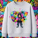 6161kv Детска ватирана блуза Roblox Girl Avatar Graffiti