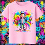 6163k Детска тениска Roblox Boy Avatar Rainbow