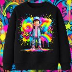 6163kv Детска ватирана блуза Roblox Boy Avatar Rainbow