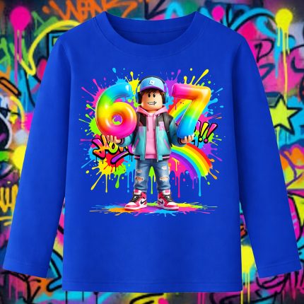 6163kb Детска блуза Roblox Boy Avatar Rainbow