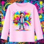 6163kb Детска блуза Roblox Boy Avatar Rainbow