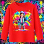6163kb Детска блуза Roblox Boy Avatar Rainbow