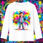 6163kb Детска блуза Roblox Boy Avatar Rainbow