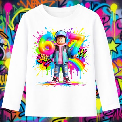 6163kb Детска блуза Roblox Boy Avatar Rainbow