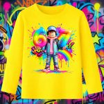 6163kb Детска блуза Roblox Boy Avatar Rainbow