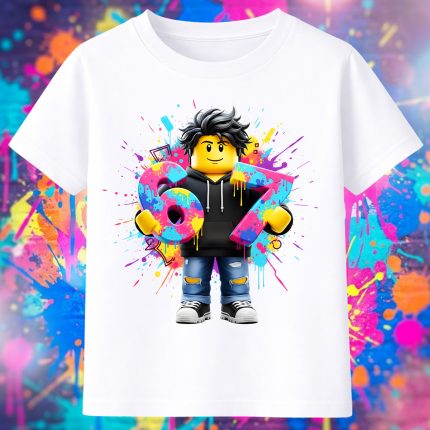 6164k Детска тениска Roblox Boy Avatar Graffiti