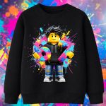6164kv Детска ватирана блуза Roblox Boy Avatar Graffiti