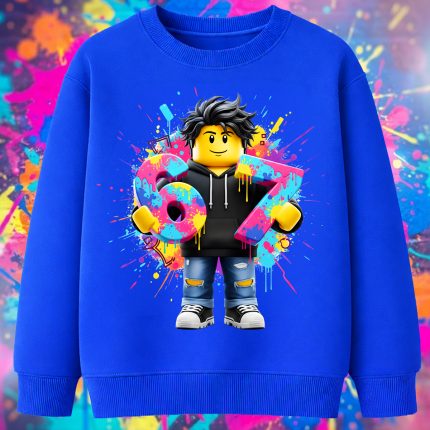 6164kv Детска ватирана блуза Roblox Boy Avatar Graffiti