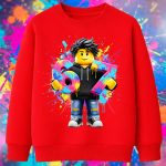 6164kv Детска ватирана блуза Roblox Boy Avatar Graffiti
