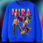 6165kv Детска ватирана блуза K-Pop Demon Hunters Mira