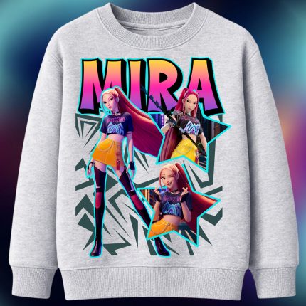 6165kv Детска ватирана блуза K-Pop Demon Hunters Mira