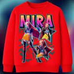 6165kv Детска ватирана блуза K-Pop Demon Hunters Mira