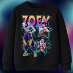 6166kv Детска ватирана блуза K-Pop Demon Hunters Zoey