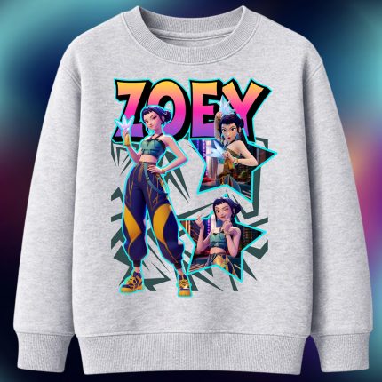 6166kv Детска ватирана блуза K-Pop Demon Hunters Zoey