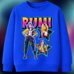 6167kv Детска ватирана блуза K-Pop Demon Hunters Rumi