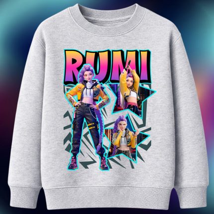 6167kv Детска ватирана блуза K-Pop Demon Hunters Rumi