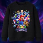 6168kv Детска ватирана блуза Super Mario Galaxy