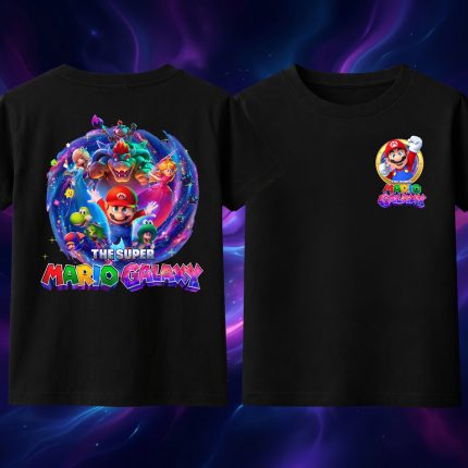 6169k Детска тениска Super Mario Galaxy Front And Back Edition