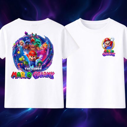 6169k Детска тениска Super Mario Galaxy Front And Back Edition