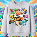 6170kv Детска ватирана блуза Stumble Guys