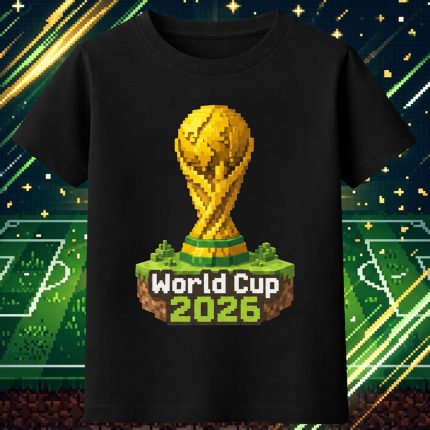 4000 Тениска Minecraft Pixel World Cup 2026