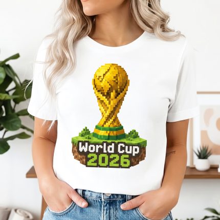 4000 Тениска Minecraft Pixel World Cup 2026