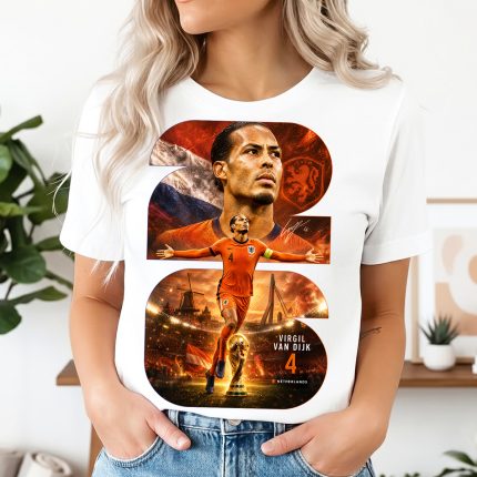 4019 Тениска Virgil van Dijk Netherlands №4