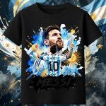 4039 Тениска Messi Argentina №10 - Art Edition