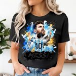 4039 Тениска Messi Argentina №10 - Art Edition