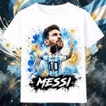 4039 Тениска Messi Argentina №10 - Art Edition