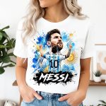 4039 Тениска Messi Argentina №10 - Art Edition